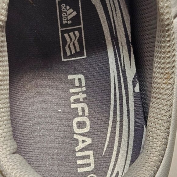 Adidas Women's Size 6 Fitfoam Traxion Leather Golf Shoes White W/Silver Detail - Picture 4 of 10